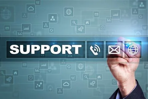 Technical support. Customer help. Business and technology concept. 스톡 사진
