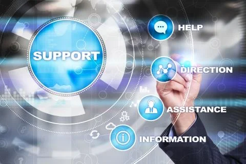 Technical support. Customer help. Business and technology concept. Stock-Fotos