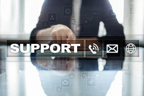 Technical support. Customer help. Business and technology concept. 스톡 사진