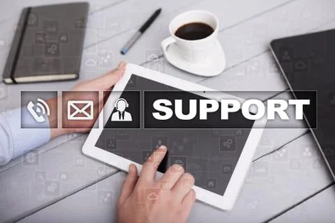 Technical support. Customer help. Business and technology concept. Stock-Fotos