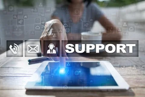 Technical support. Customer help. Business and technology concept. Stock-Fotos