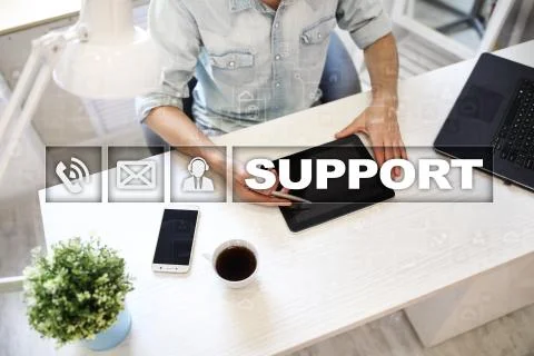Technical support. Customer help. Business and technology concept. Stock-Fotos