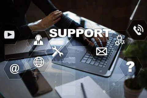 Technical support. Customer help. Business and technology concept. Stock-Fotos