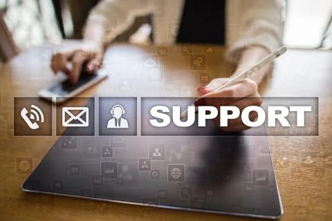 Technical support. Customer help. Business and technology concept. 스톡 사진