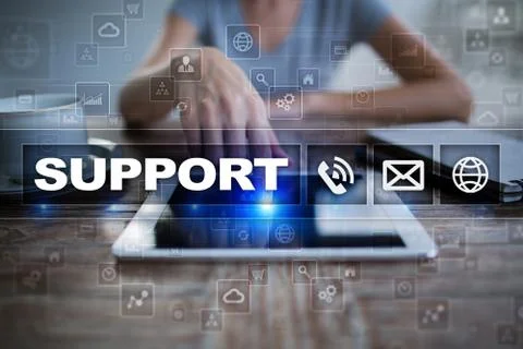 Technical support. Customer help. Business and technology concept. Stock Photos