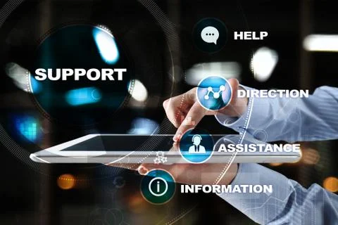 Technical support. Customer help. Business and technology concept. Stock-Fotos