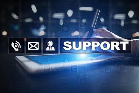 Technical support. Customer help. Business and technology concept. 스톡 사진