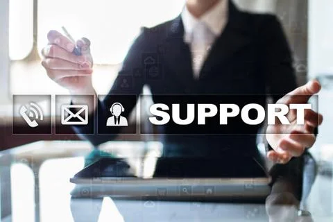 Technical support. Customer help. Business and technology concept. Stock-Fotos