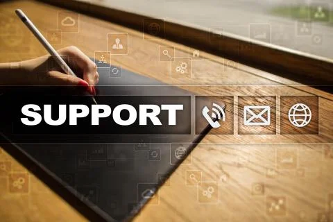 Technical support. Customer help. Business and technology concept. 스톡 사진