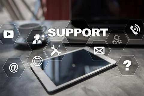 Technical support. Customer help. Business and technology concept. Foto stock