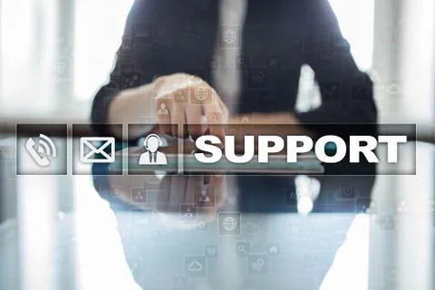 Technical support. Customer help. Business and technology concept. Stockfoto's