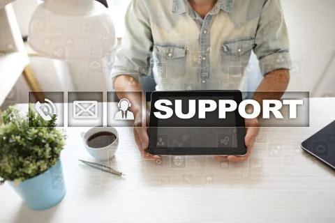 Technical support. Customer help. Business and technology concept. Stock-Fotos