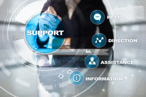 Technical support. Customer help. Business and technology concept. Stock Photos