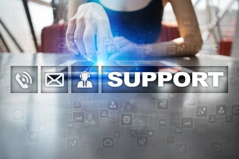 Technical support. Customer help. Business and technology concept. 스톡 사진