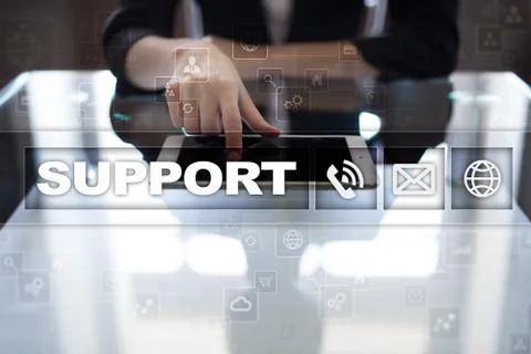 Technical support. Customer help. Business and technology concept. 스톡 사진