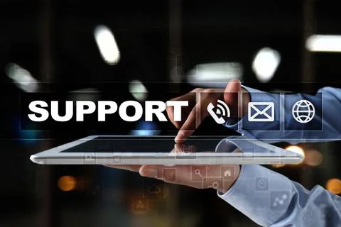 Technical support. Customer help. Business and technology concept. 스톡 사진