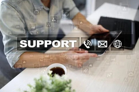 Technical support. Customer help. Business and technology concept. Stock-Fotos