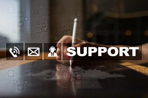 Technical support. Customer help. Business and technology concept. Stock-Fotos