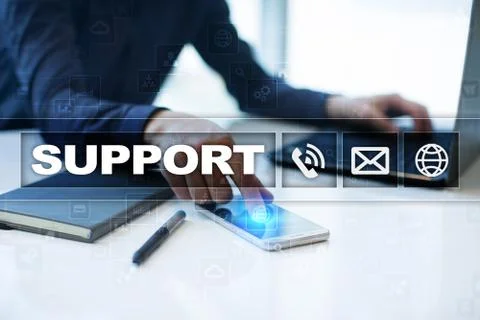 Technical support. Customer help. Business and technology concept. 스톡 사진