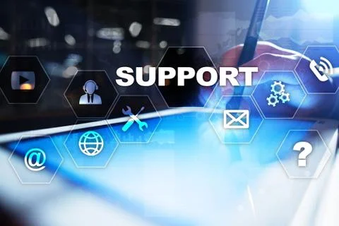 Technical support. Customer help. Business and technology concept. 스톡 사진