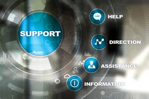 Technical support. Customer help. Business and technology concept. 스톡 사진