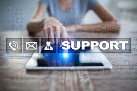 Technical support. Customer help. Business and technology concept. 스톡 사진