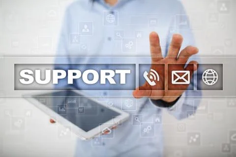 Technical support. Customer help. Business and technology concept. 스톡 사진