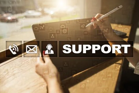 Technical support. Customer help. Business and technology concept. Stock-Fotos