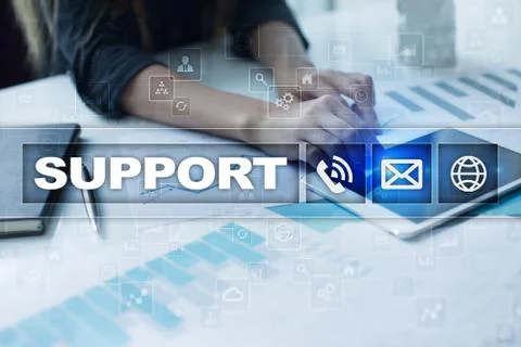 Technical support. Customer help. Business and technology concept. Foto stock