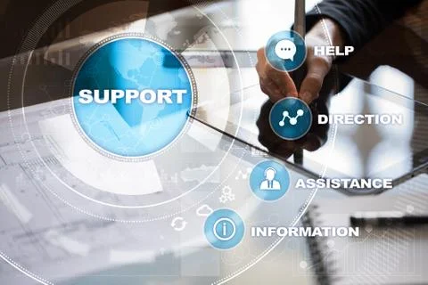 Technical support. Customer help. Business and technology concept. Stock-Fotos