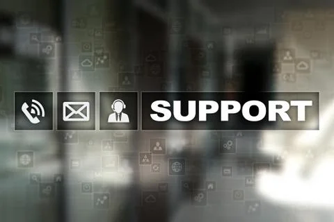 Technical support. Customer help. Business and technology concept. 스톡 사진