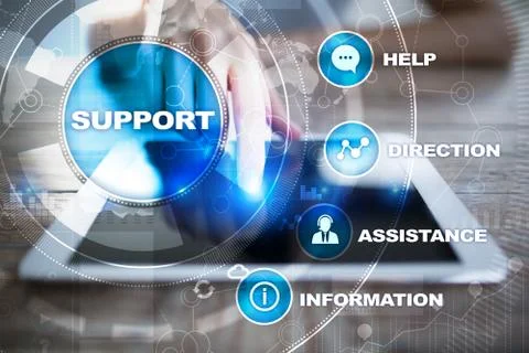 Technical support. Customer help. Business and technology concept. Stock-Fotos