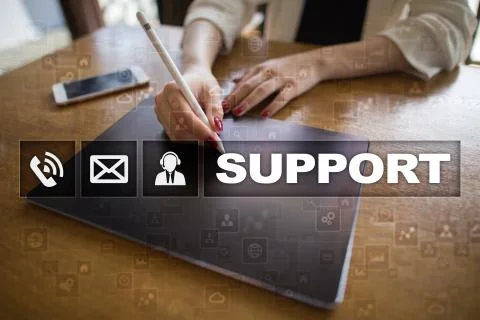 Technical support. Customer help. Business and technology concept. 写真素材