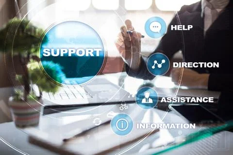 Technical support. Customer help. Business and technology concept. 스톡 사진