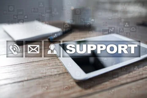 Technical support. Customer help. Business and technology concept. 스톡 사진