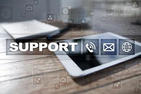 Technical support. Customer help. Business and technology concept. 스톡 사진