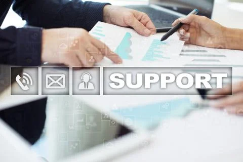 Technical support. Customer help. Business and technology concept. Stock-Fotos