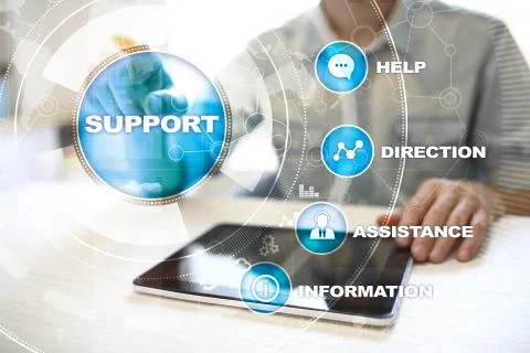 Technical support. Customer help. Business and technology concept. 스톡 사진