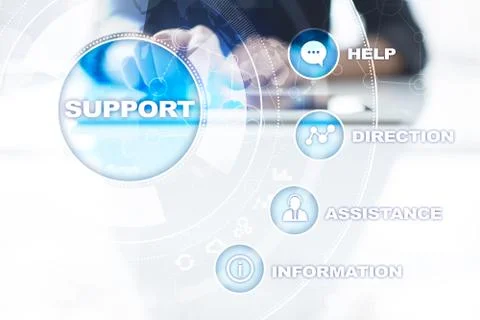 Technical support. Customer help. Business and technology concept. 스톡 사진