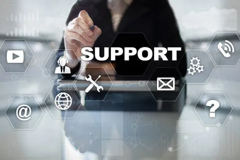 Technical support. Customer help. Business and technology concept. 스톡 사진