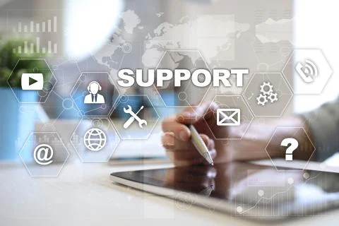 Technical support. Customer help. Business and technology concept. Stock-Fotos