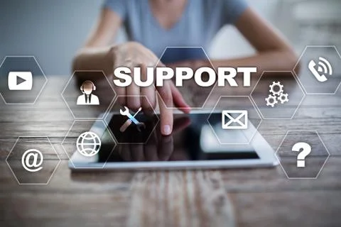 Technical support. Customer help. Business and technology concept. 스톡 사진