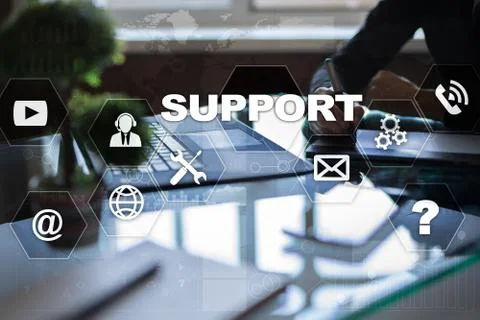 Technical support. Customer help. Business and technology concept. Stock-Fotos