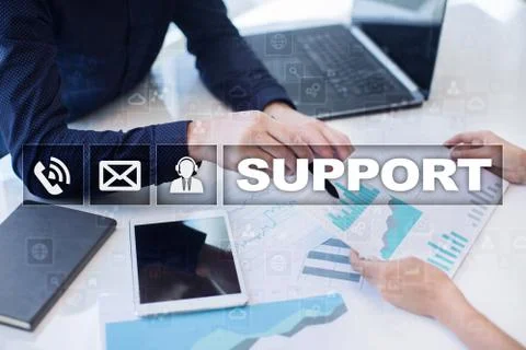 Technical support. Customer help. Business and technology concept. 스톡 사진