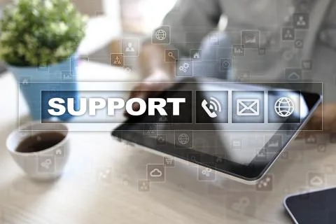 Technical support. Customer help. Business and technology concept. 스톡 사진