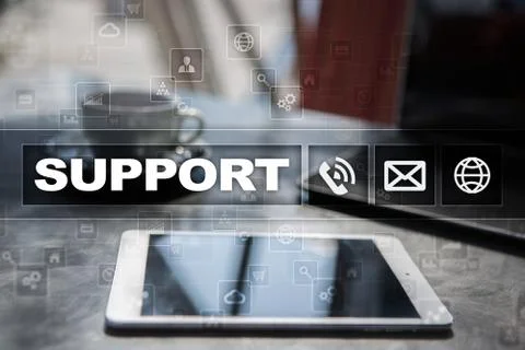 Technical support. Customer help. Business and technology concept. Foto stock