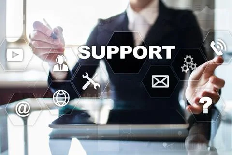 Technical support. Customer help. Business and technology concept. 스톡 사진