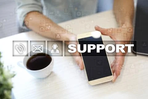 Technical support. Customer help. Business and technology concept. 스톡 사진