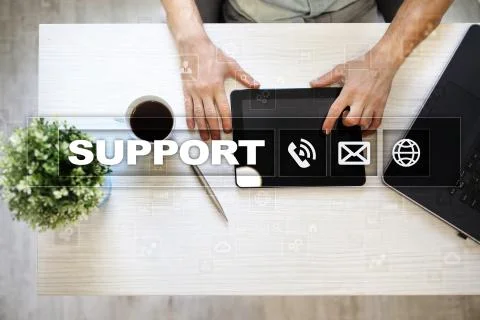 Technical support. Customer help. Business and technology concept. 스톡 사진