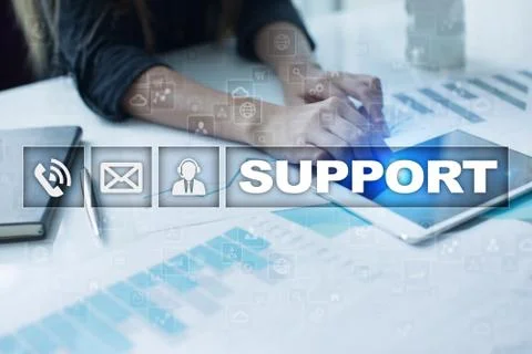 Technical support. Customer help. Business and technology concept. 스톡 사진